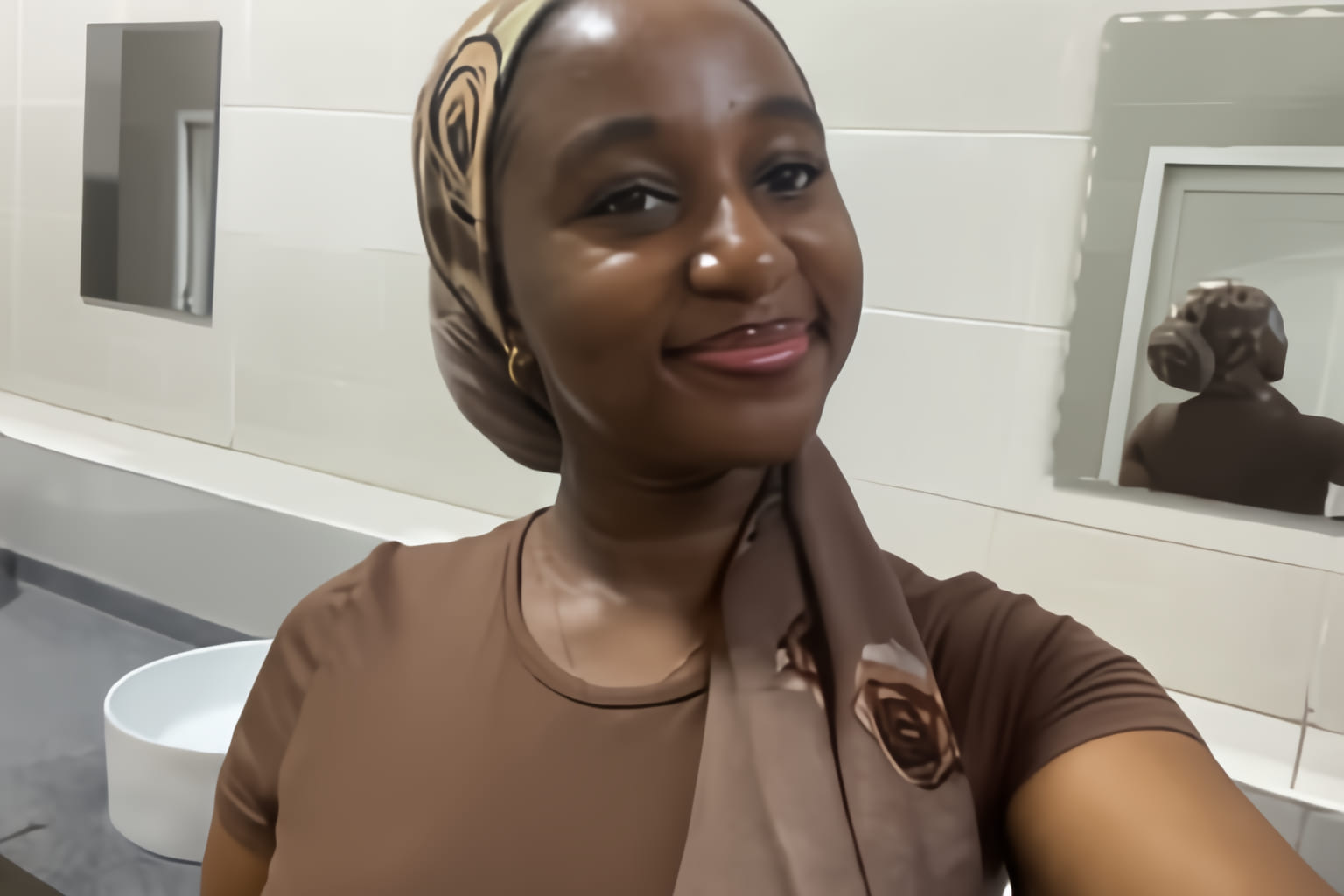 Portrait of Saidat Ahmed, Director of Socials of NACOS Nile